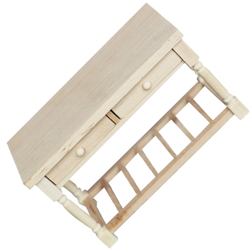 Miniatuur Bureau Model Houten Mini Bureau Simulatie Meubels Mini Huis Decoratie