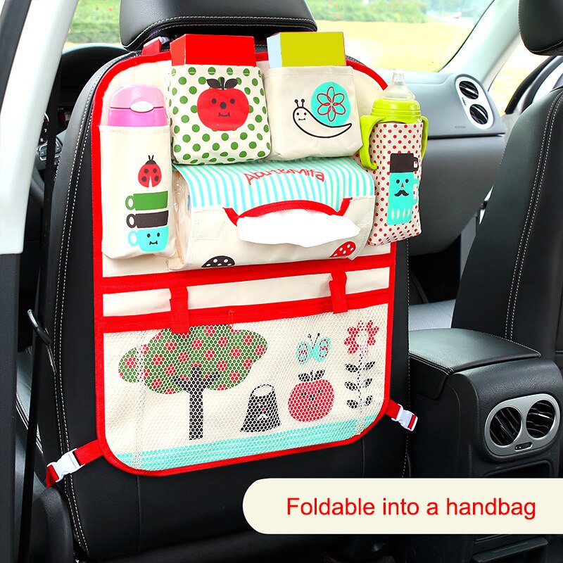 Baby Auto Cartoon Auto Seat Terug Storage Hang Bag Organizer Auto-Styling Product Opruimen Baby Care Interieur Achterbank protector