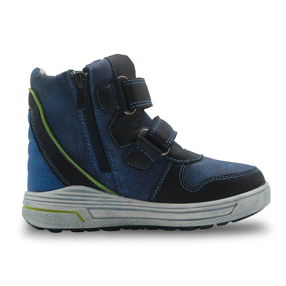 Apakowa Herfst Lente Laarzen Kinderen Schoenen Pu Leer Jongens Schoenen Stevige Enkellaars Met Rits Peuter Kids Sport Jongen schoenen