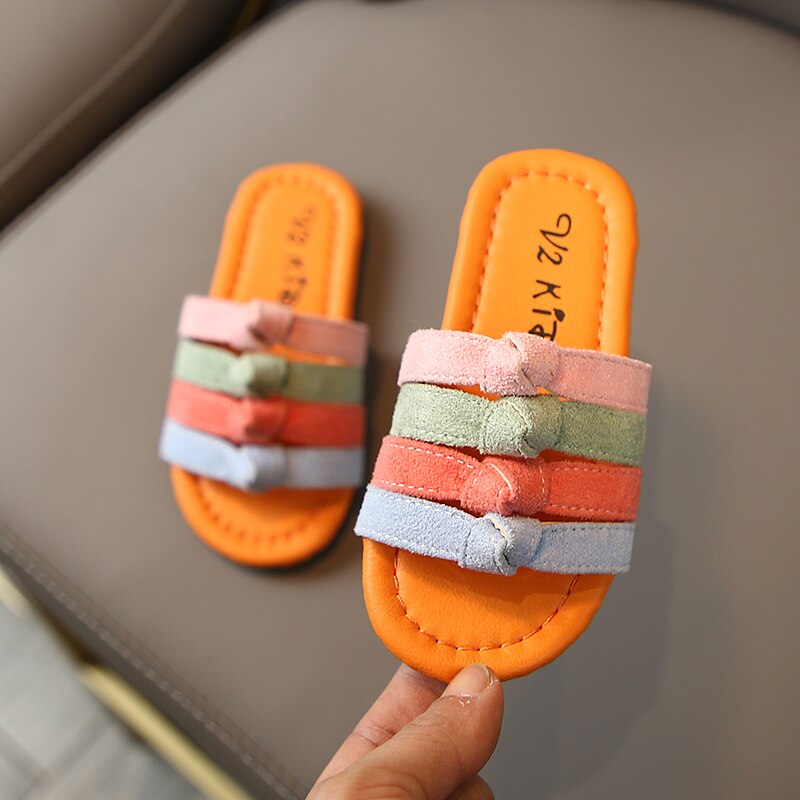 Children Slippers Cute Cartoon Boys Slippers Non-slip Home Flip Flops Outdoor Casual Sandal Girls Slippers Kids Shoes Summer