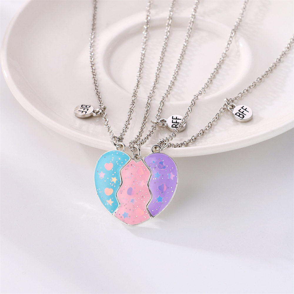 Collana Amicizia BFF Cuore - Set 2 Pendenti Per Migliori Amiche