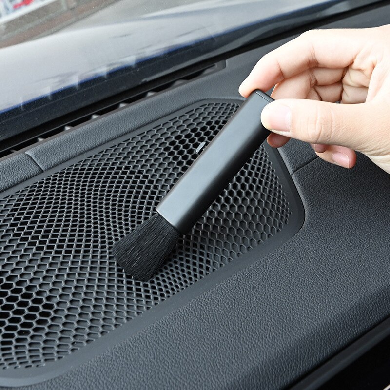 Car retractable cleaning brush Air Conditioner Computer cleaning brush telescopic keyboard plastic handle wool small brush