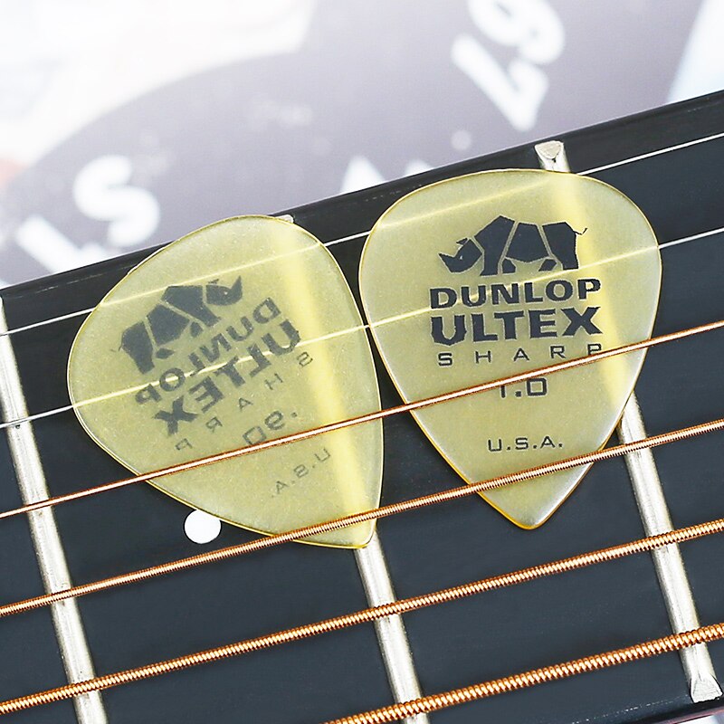 Dunlop Ultex Sharp Guitar Pick Plectrum Mediator 0.73mm-2.0mm Bass Mediator Acoustic Electric Classic Guitar Parts Guitar Picks