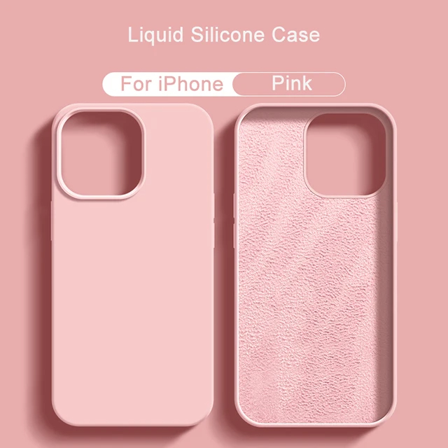 Funda de teléfono de lujo a prueba de golpes 16 Pro Max para iPhone 16 Pro Max, fundas de silicona líquida para Apple iPhone 16 Plus, funda suave para parachoques