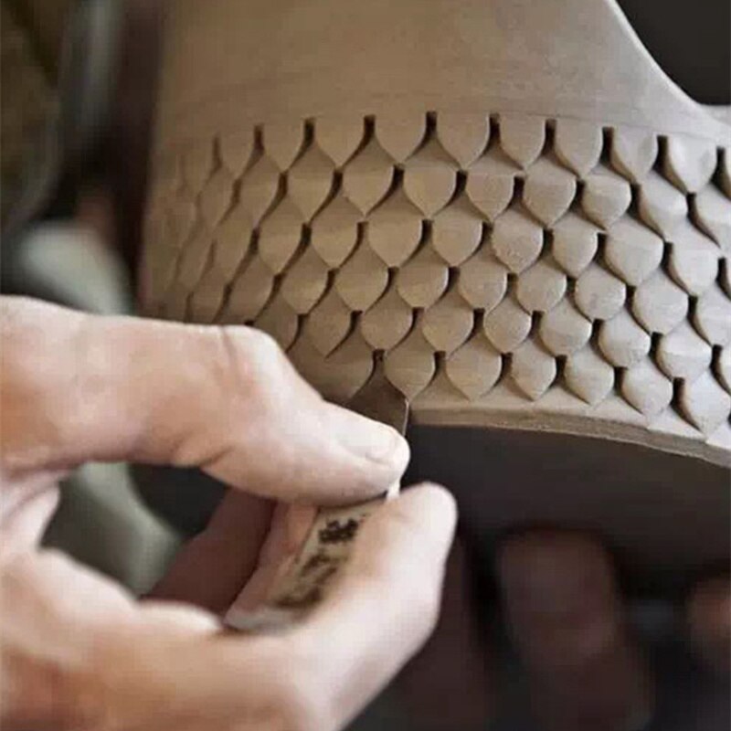 Pottery Clay Tool Fish Scale Texture Make Modeling Carving Blade DIY Hand Kneading Carving Roof Dragon Scale Texture Making Tool