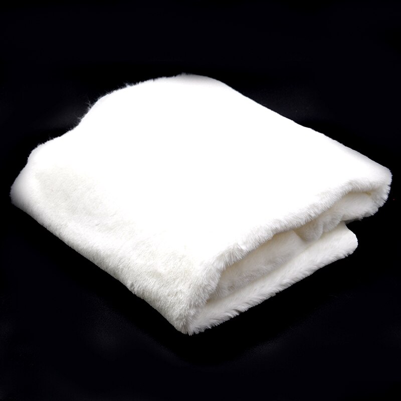 Imitatie Rex Konijnenbont Fluwelen Stof Kat En Hond Nest Pop Sjaal Teller Achtergrond Stof Diy Handgemaakte Zachte Stof 0.5X1.6M: white