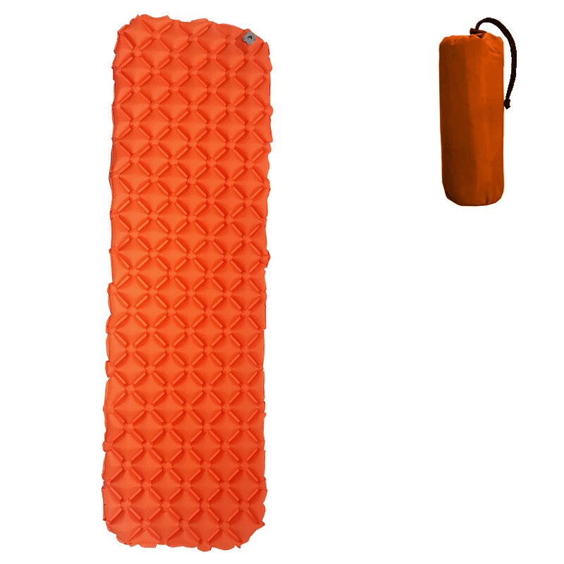 Outdoor Ultralight Inflatable Mattress 1 Person Sleeping Pads Waterproof Bags Thicken Camping Mat with Fill Air Bag: 02