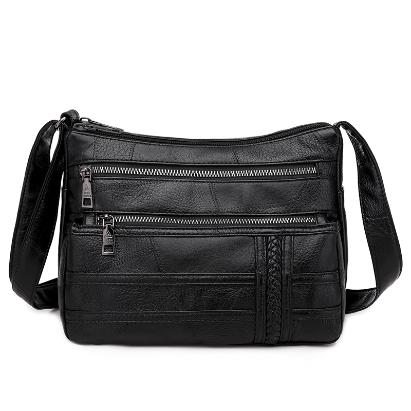 Annmouler Mode Schoudertas Voor Vrouwen Pu Lederen Crossbody Tas Zachte Tas Voor Meisjes Vrouwelijke Purse Bag Purse Sac een Mai