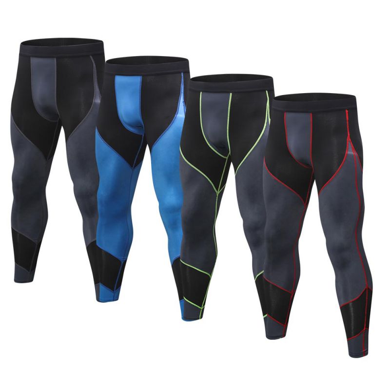 Mand løbebukser træning herre compress gym leggings herre fitness træning sommer fitness åndbare lange bukser