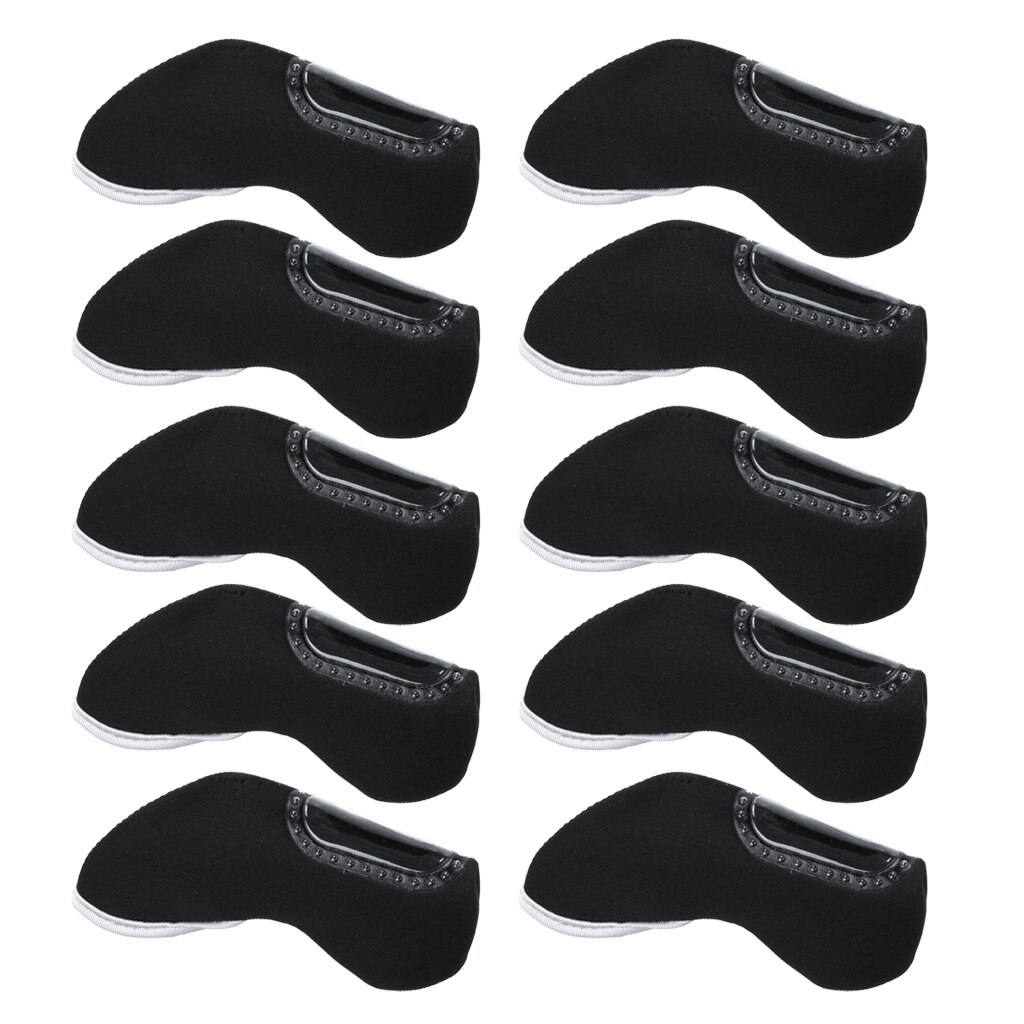 10pc nylon golf järn klubbhuvud täcka headcover väska skydd ärm ficka golf väska