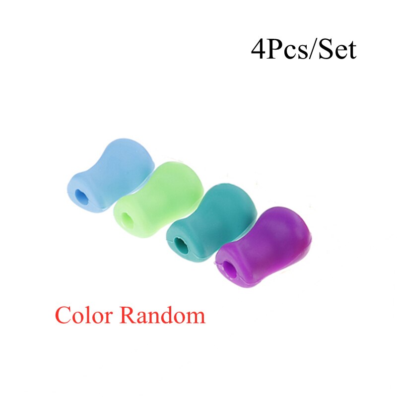 4Pcs/10Pcs Silicone Pen Grip Corrector Therapy Handwriting Aid Kids Children Student School Stationery Pen Control Right Writing: 4Pcs
