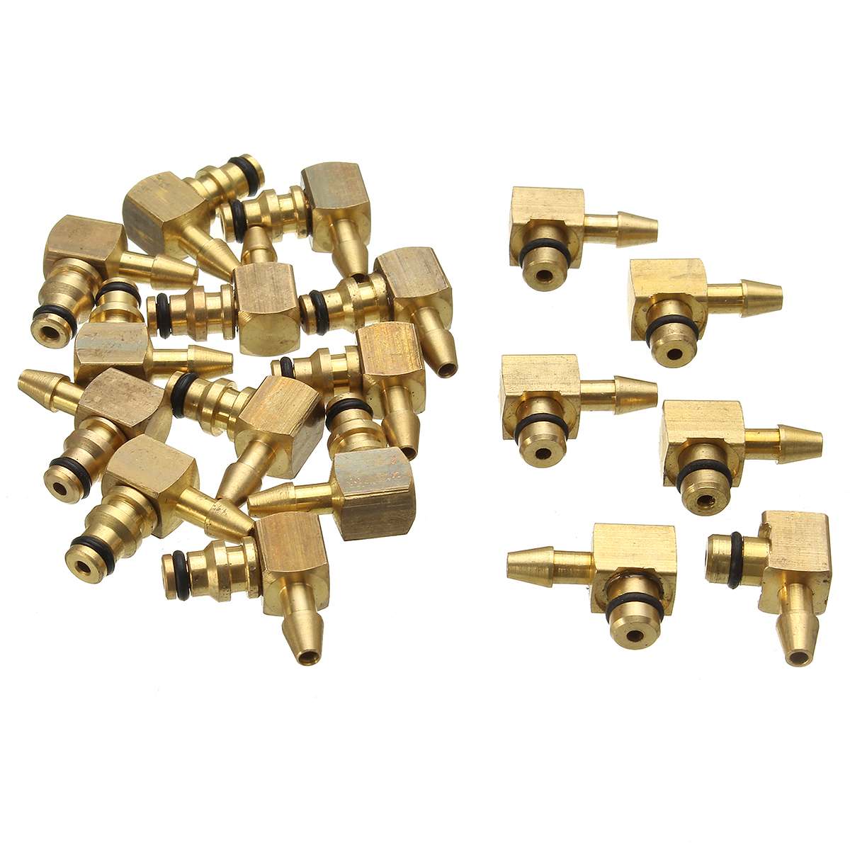 Autoleader 36Pcs Injector Flow Meter Adapter Test Kits For Common Rail for Diesel Fuel Tester Diagnosis Tool Set 38x28x8cm