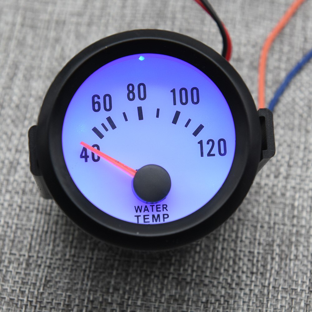 Water Temperature Gauge 52 mm Blue Backlight Universal Car Motorcycle With Sensor 40~120 Celsius Radiator 12V