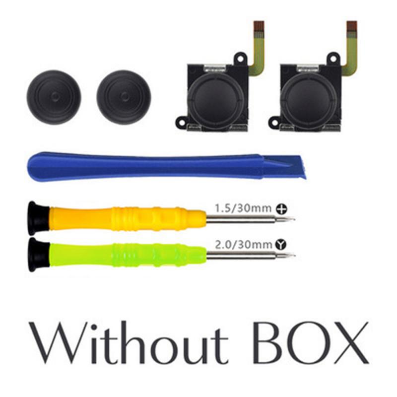 7 em 1 substituição 3d analógico joystick kit de reparo polegar vara reparação conjunto para nintend interruptor controlador jogo acessórios + ferramenta: 1