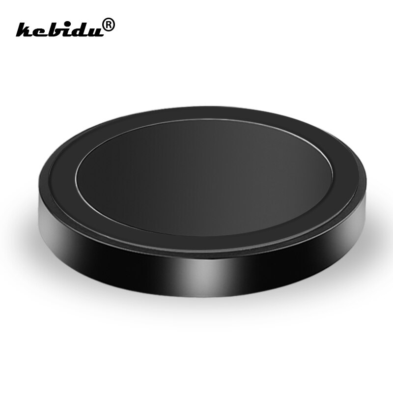 Cargador inalámbrico Qi de 5W para iphone X, XS, XR, almohadilla de carga rápida, cargador inalámbrico para Samsung S9, Xiaomi, Base de transmisor redondo