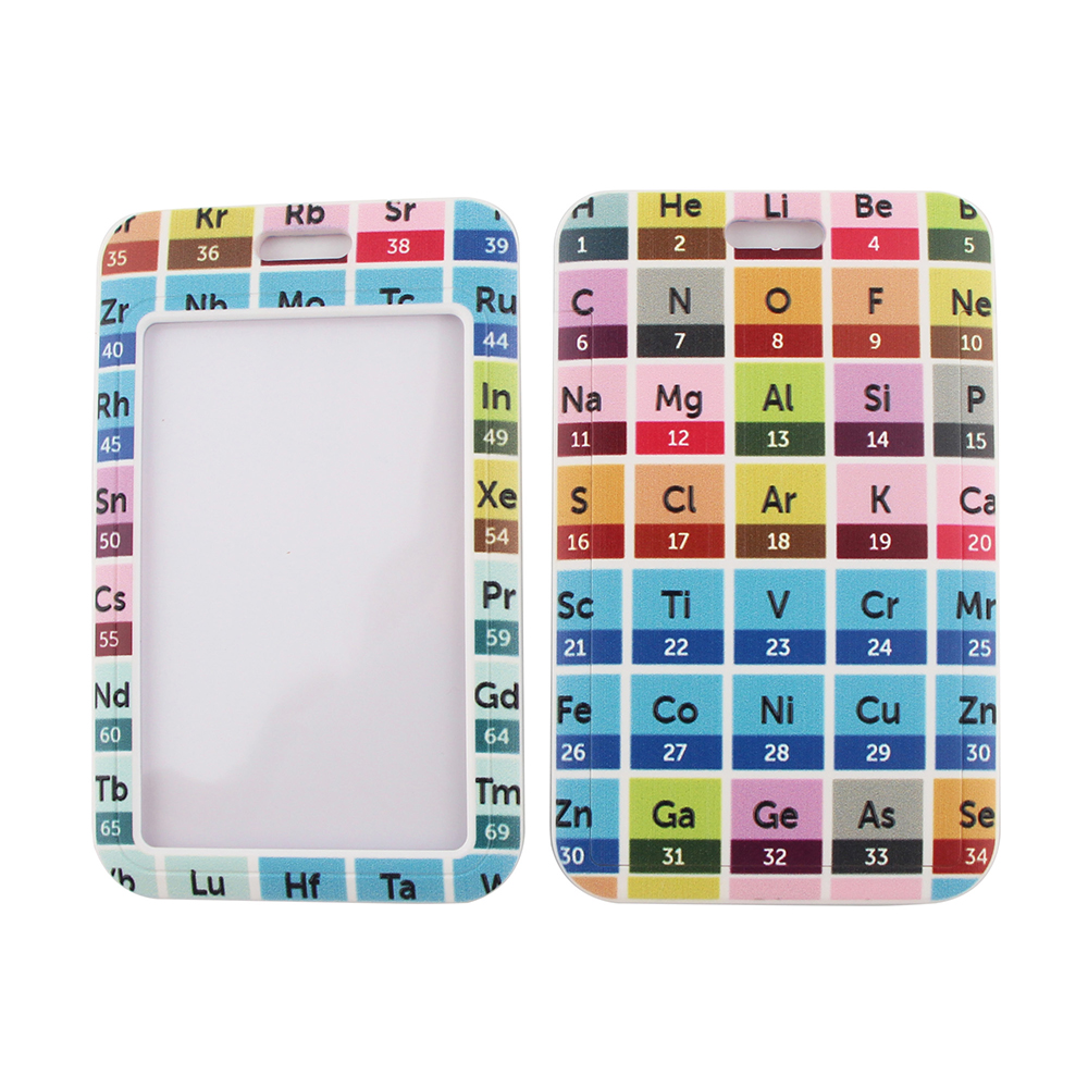 Portatarjetas de Química, tabla periódica de elementos, correa para el cuello, cordones, llavero, tarjeta de identificación, pase, para profesores de Lariat: 1