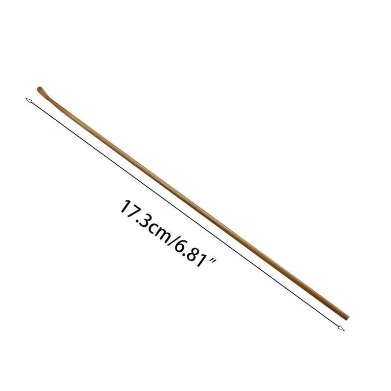 Wood Coal Bamboo Spoon Ear Pick Tool Polishing Round Bamboo Handle Ear Cleaner