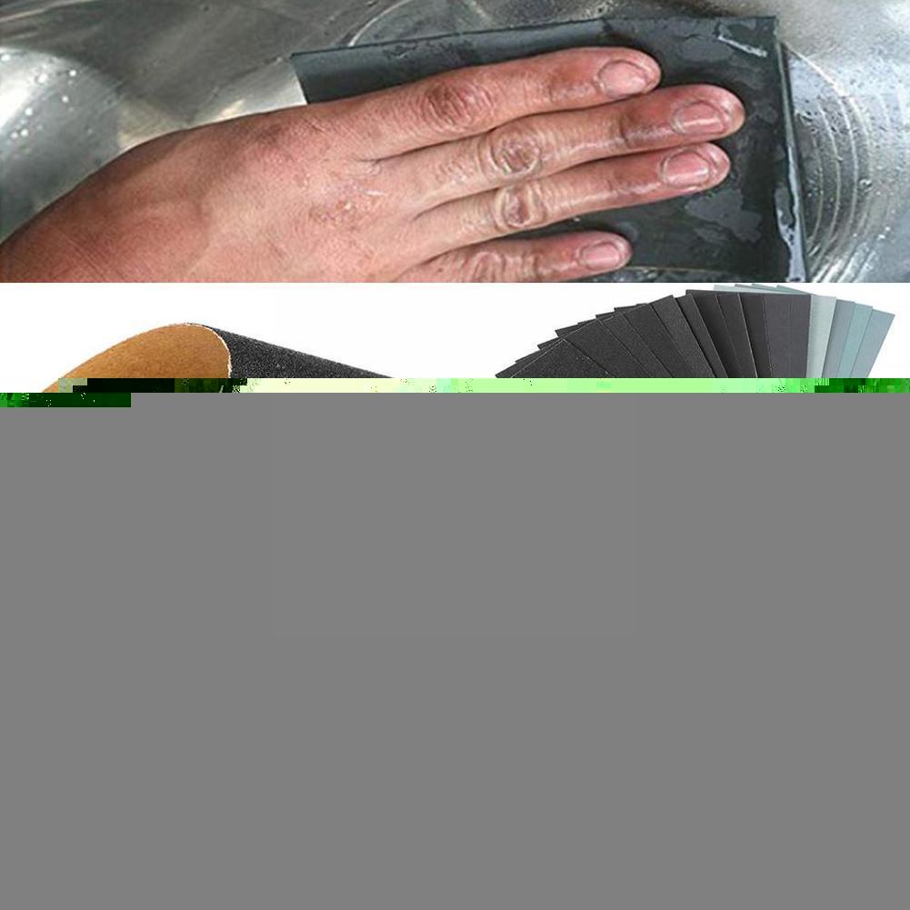 Wet Dry Sandpaper Sheets 150/180/240/320/400/600/800/1000/1200/1500/2000/2500/3000/5000/7000 15 Total Sheets N3W0