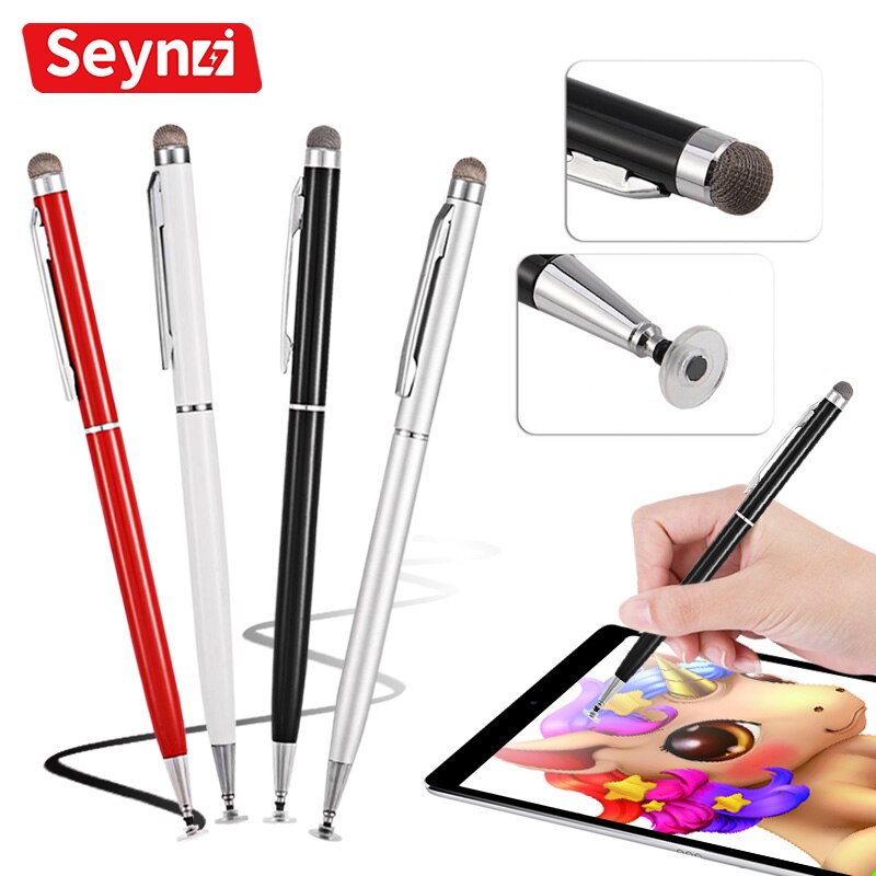 Seynli 2 In 1 Stylus Pen Voor Iphone Smartphone Android Tablet Dunne Tip Capacitieve Pen Touch Screen Tekening Potlood Note touch Pen