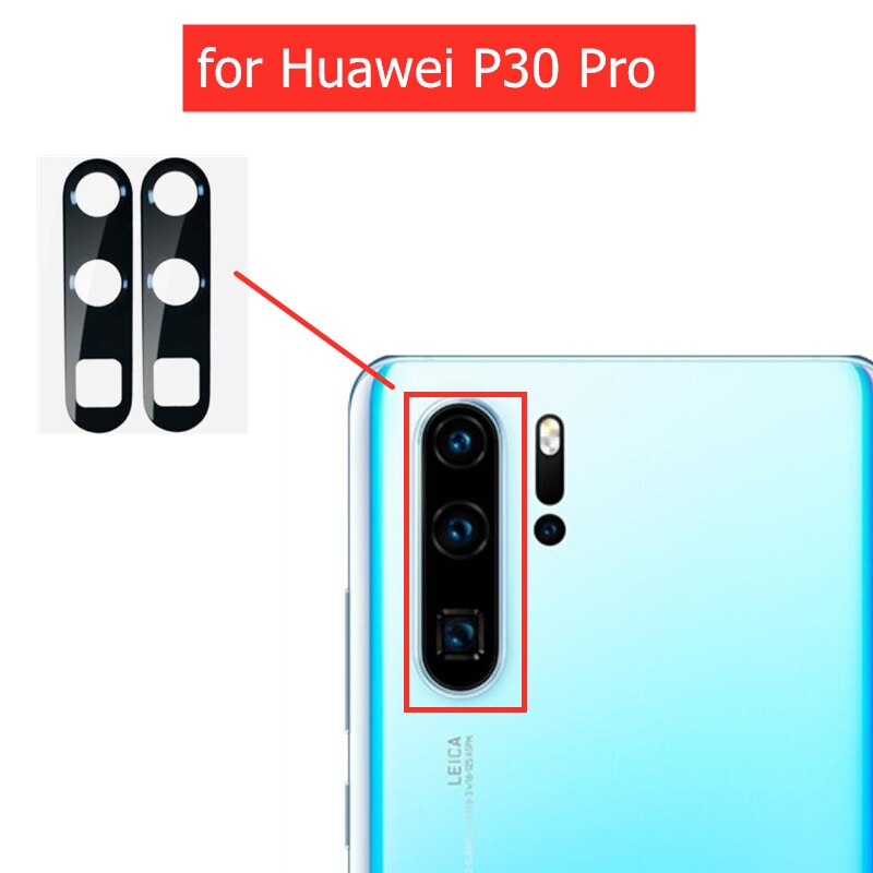 2pcs for Huawei P30 Pro Back Camera Glass Lens Rear Camera Glass with Glue for Huawei P30 Pro Replacement Repair Spare Part