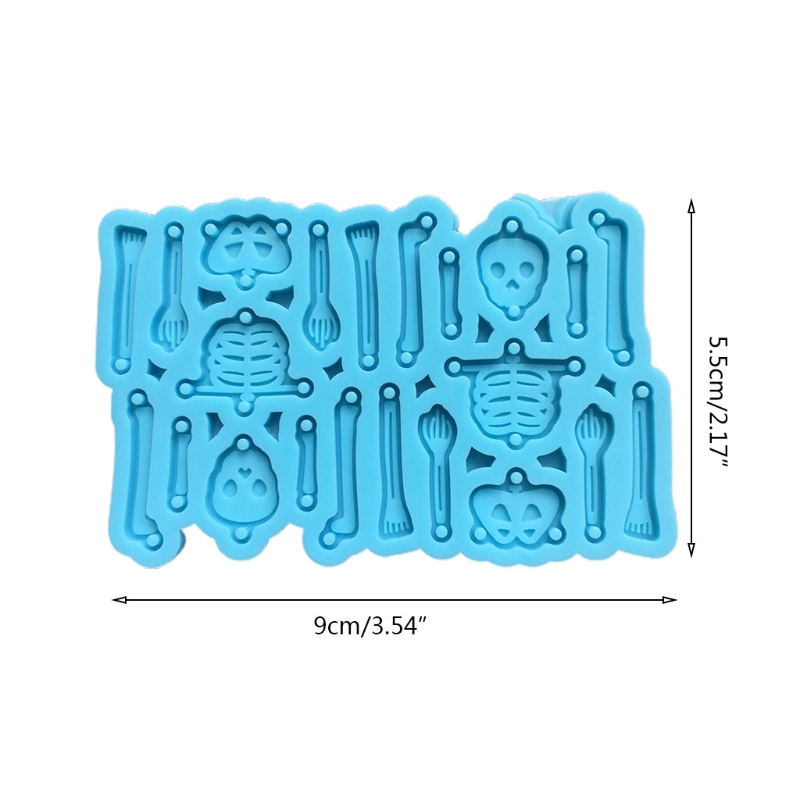 Epoxyhars Mal Handgemaakte Diy Ambachten Sieraden Maken Tool Skelet Oorbellen Hanger Casting Silicone Mould