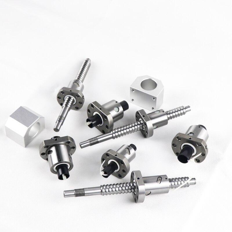Kuularuuvi sfu 1605 200 300 350 400 450 500 550 600 650mm kuularuuvi  c7 1605 laippa yksi kuulamutteri bk /bf12 rm1605 pää koneistettu cnc