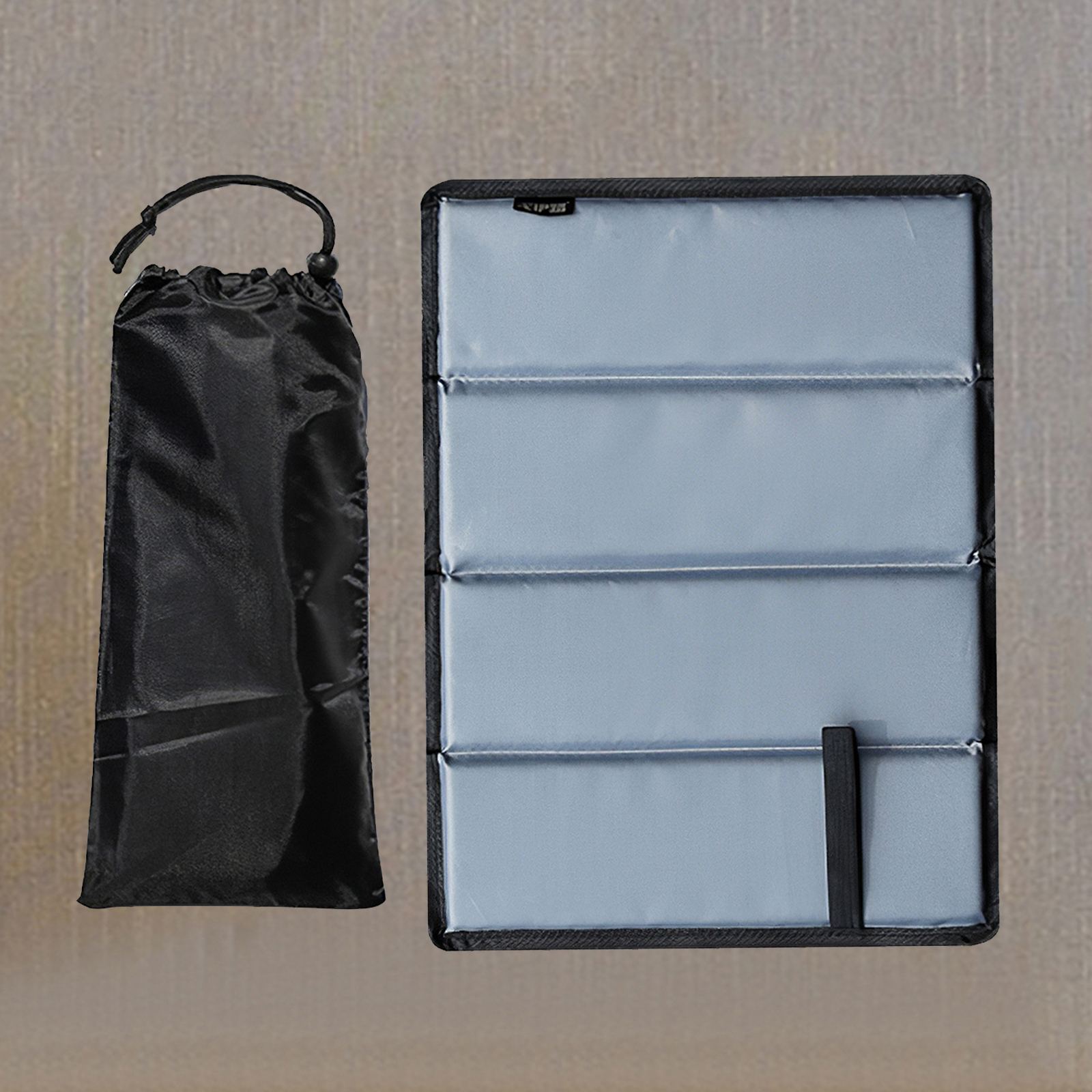 Foldable Foam Seat Moisture-proof Chair Cushion Seat Mat Travel Picnic: Gray