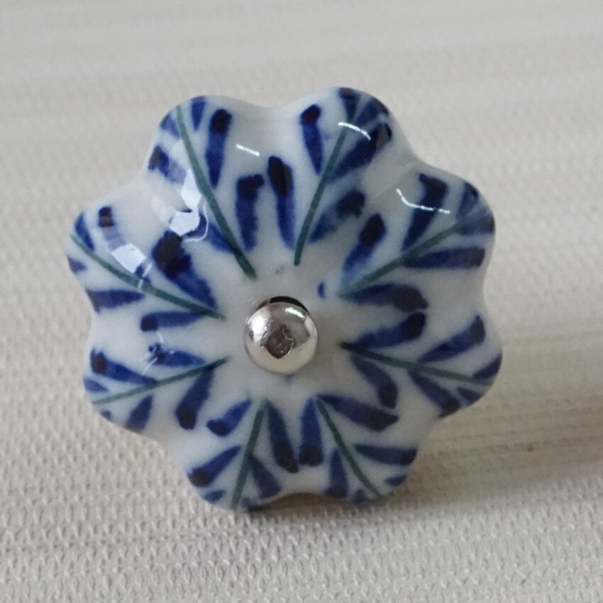 Ceramic Dresser Pulls Knob Flower Drawer Knob Kitchen Cabinet Pulls Cupboard Knobs Handles Door Handle Knob Furniture Hardware: C