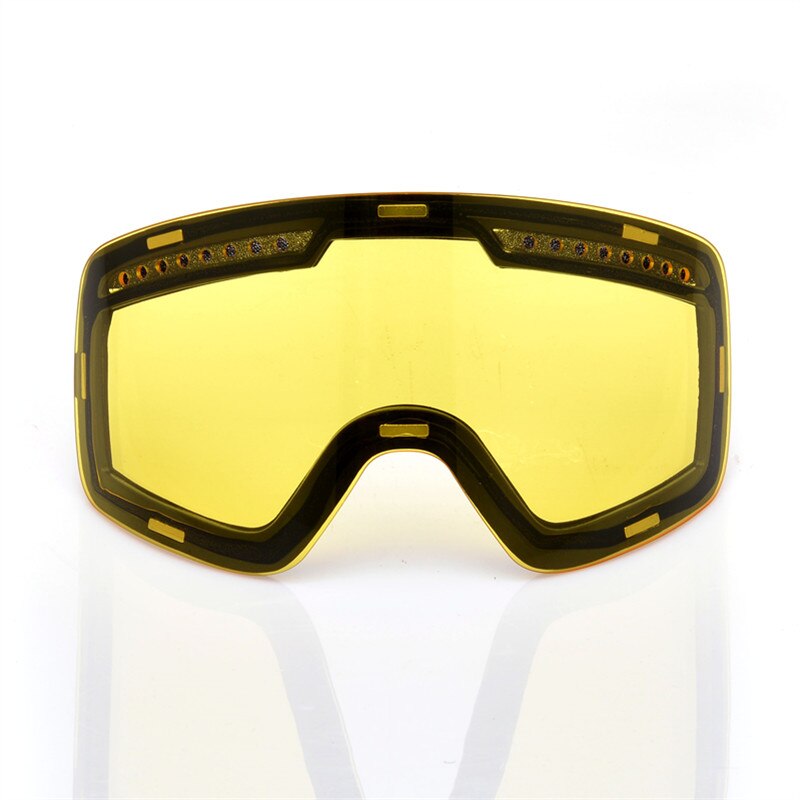 Magnetische Ski Brille Anti-Nebel-Doppel Objektiv Uv400 Professionelle Ski Brille Brillen Männer Frauen Skifahren Snowboard Brille Googles: Nacht Vision Linse