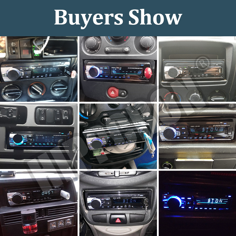 Autoradio 1 DIN Stereo Multimedia MP3 Player Digital Bluetooth FM ISO Power Aux Eingang USB Bluetooth Universal Autoradio