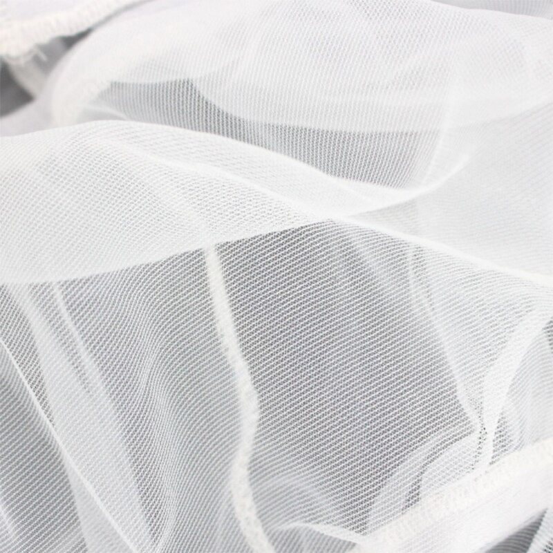Vogelkooi Zaad Catcher Guard Universele Vogelkooi Cover Nylon Mesh Net Papegaai Kooi Rok Voor Parrot Parkiet Kooi Stretchy Cover: White / M