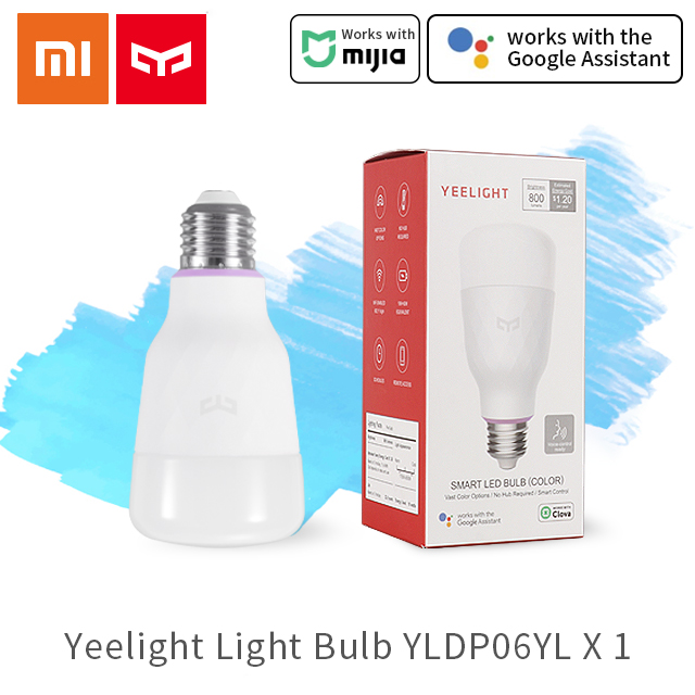 Xiao Mi Aqara Smart Lamp Instelbare Kleurtemperatuur Led Licht 9W 806lum Lamp Voor Mi Jia Smart Home Werk met Mi Aqara Hub: Yeelight light bulb