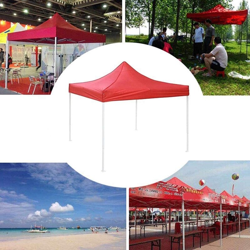 2X2M Canopy Top Cover Replacement Four-Corner Tent Cloth Foldable Rainproof Patio Pavilion Replacement