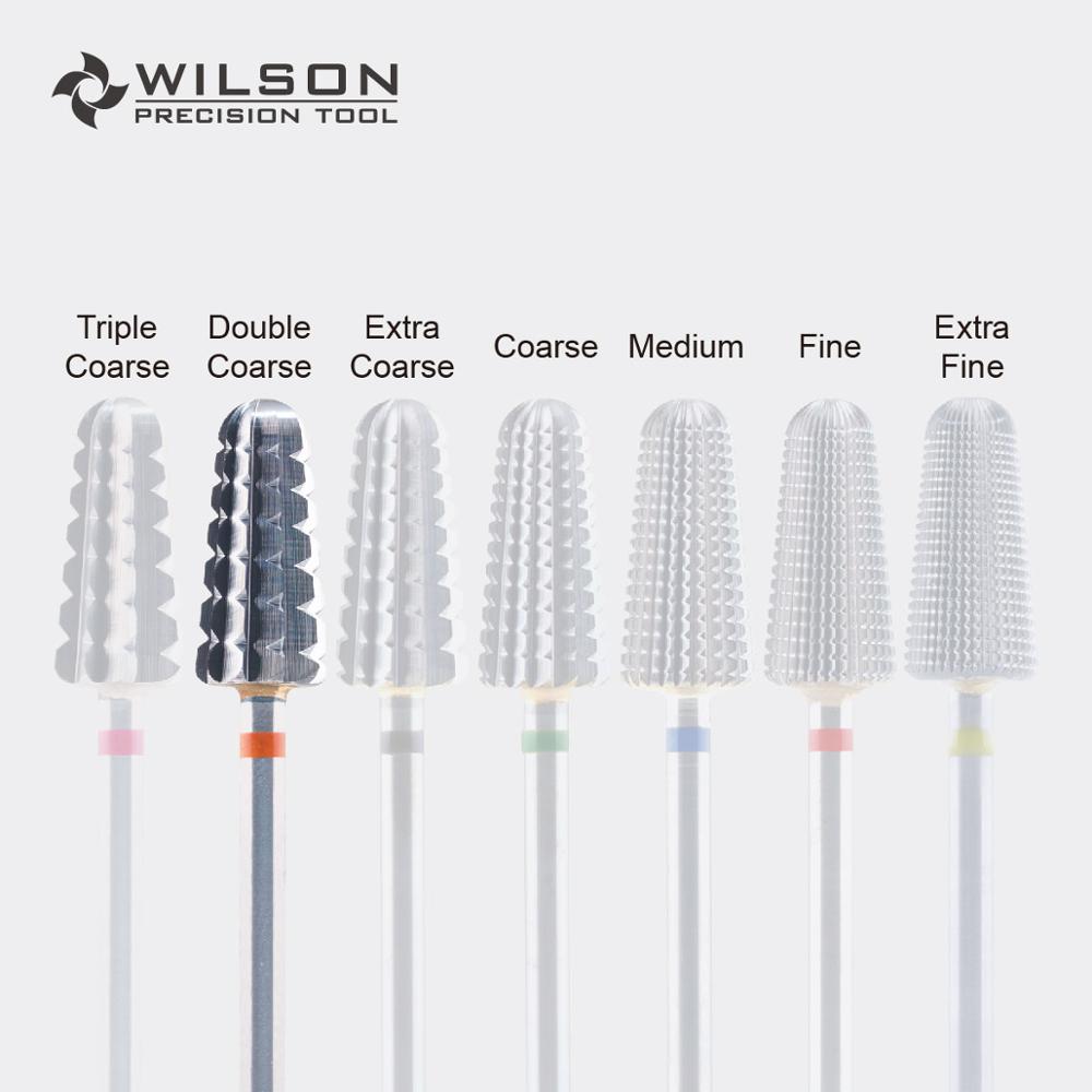 Broca de carburo de tungsteno WILSON, el más rápido para quitar acrílicos y geles, direccional (solo para uso con la mano derecha)