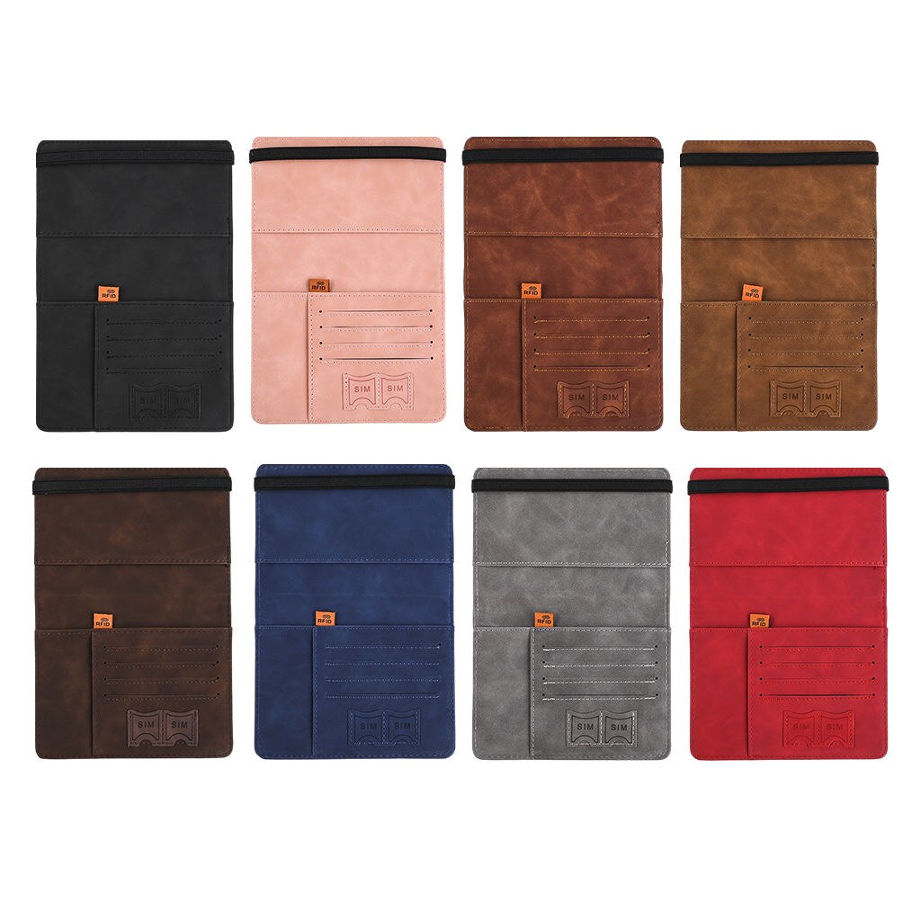 Tragbarer reisepasshalter für damen und herren, dokumentenorganizer, reisebrieftasche für zuhause, reisen und geschäftsreisen