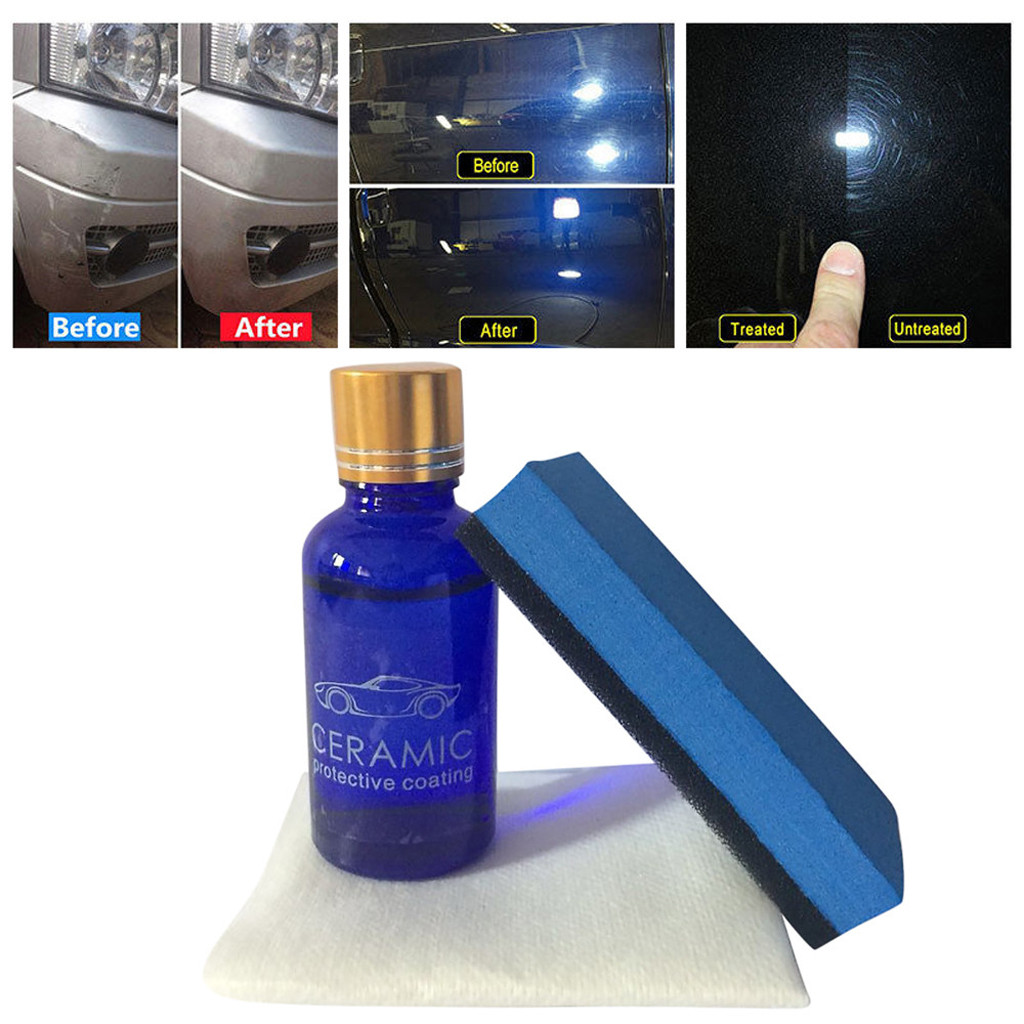 Universal Anti-Scratches Durable Coating 50ML 9H Car Oxidation Liquid Ceramic Coat Super Hydrophobic Glass Coating Set