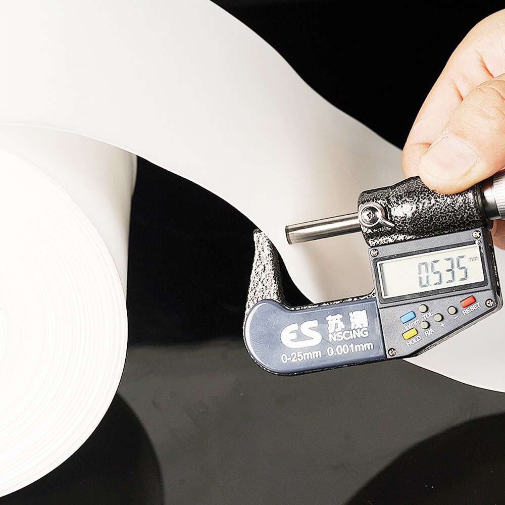 Translucent PTFE Plastics Film Thick 0.03/0.05/0.08/0.1/0.2mm Corrosion Resistant High Temperature Rubber Sheet Width 50/100mm
