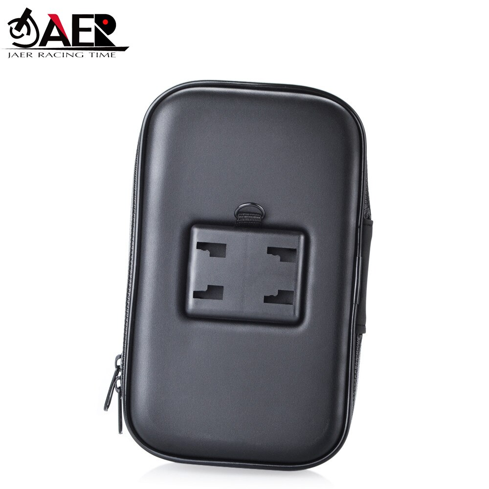 Jaer motorsykkel sykkel atv speil mount holder vanntett veske til mobiltelefon gps mount holder usb lader