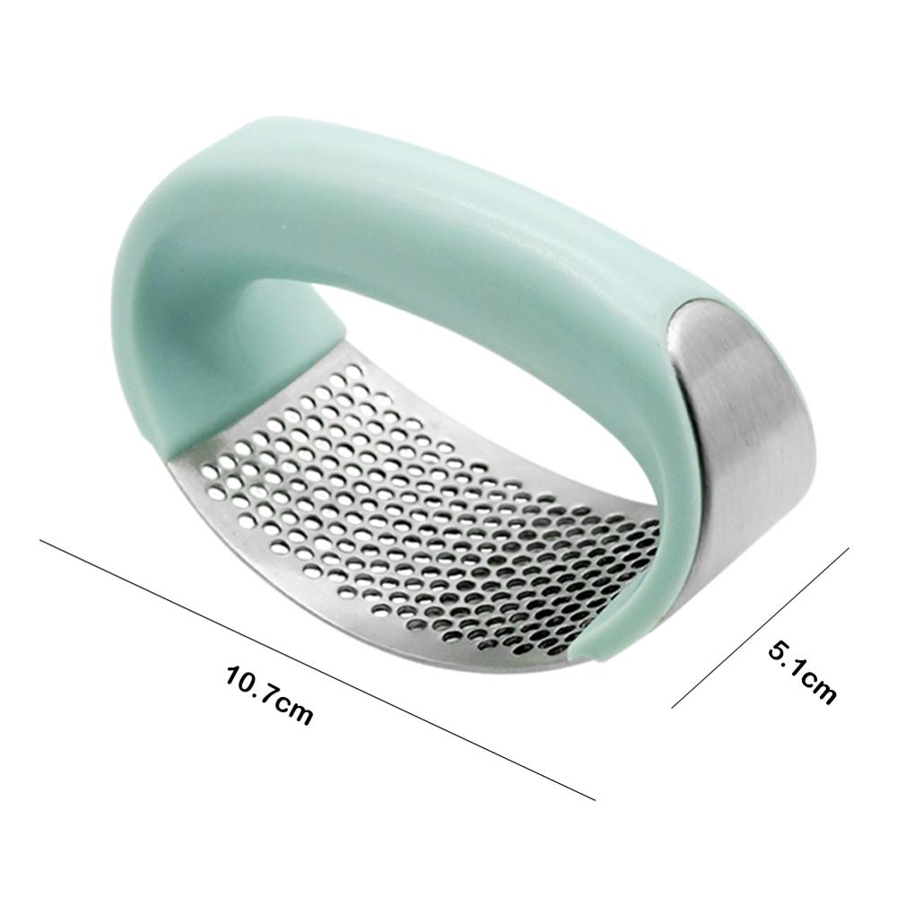 Multi-functie Handmatig Knoflook Presser Gebogen Knoflook Slijpen Slicer Chopper Rvs Knoflook Persen Koken Gadgets Tool: A