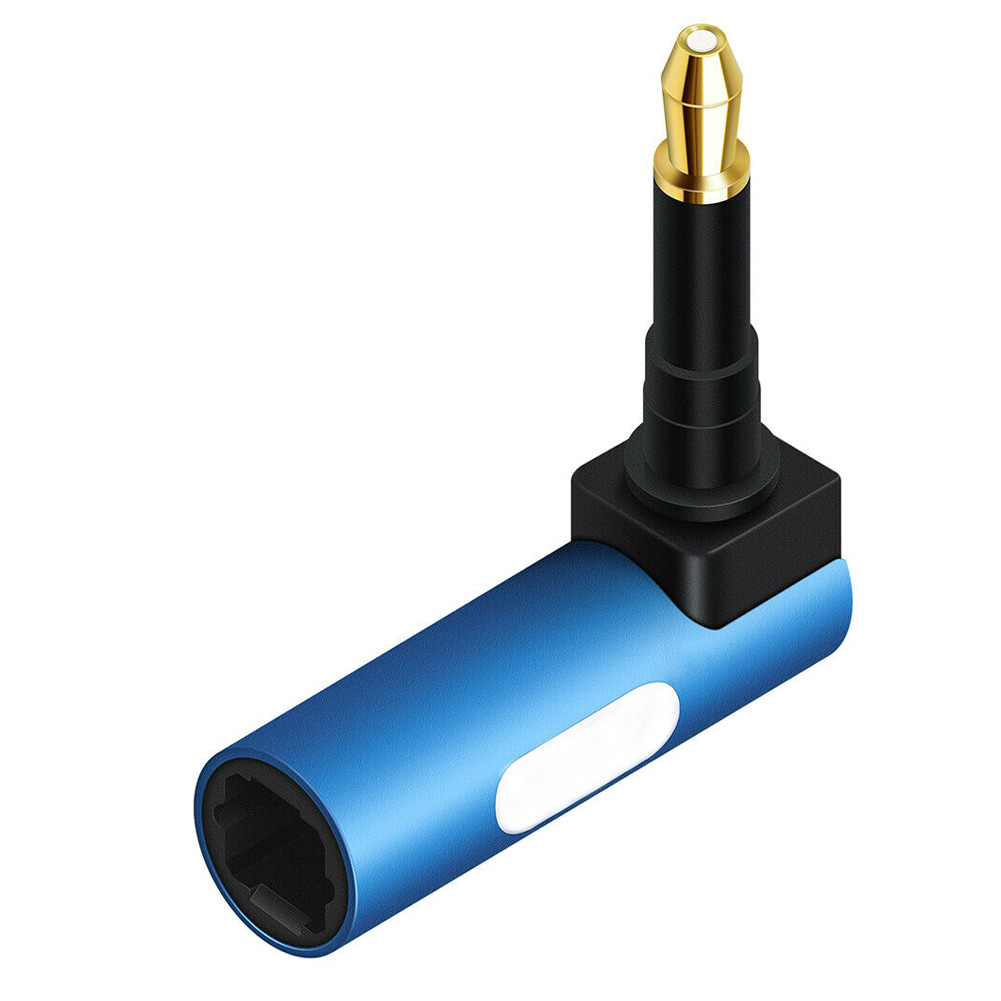 Digitale 3.5 Mm Mini Fiber Adapter 90 Graden Optische Audio Kabel Audio Adapter