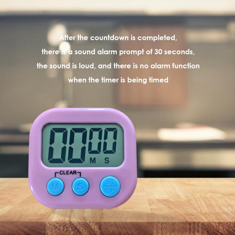 Lcd Digitale Timer Magnetische Keuken Tafel Countdown Wekker Met Stand Kookwekker Praktische Koken Klok 1Pcs