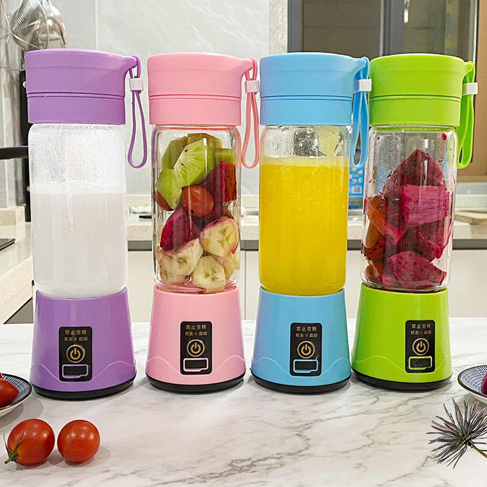 380ml Mini Juicer Machine Usb Electric Portable Blender Smoothie Maker Juice Orange Fruit Mixer Cup For Kitchen Food Processor