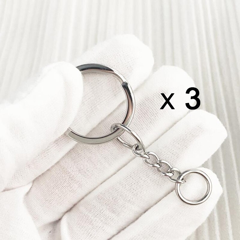 DIY leather craft belt buckle bag ring clip accessories｜DIY leather case\Bag accessories hanging buckle ornament hardware: Silver B X 3