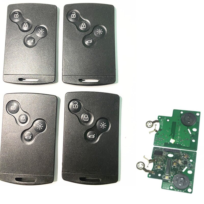 4 Buttons Smart Key 433MHz PCF7953 Chip Passive Keyless Go / Entry System For Renault Clio 4 Key After
