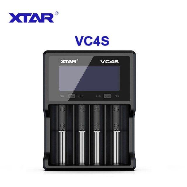 XTAR VC2 VC2 más VC4 VC2S VC4S cargador de batería para 10440/16340/14500/14650/18350/18500/18650/18700/21700/20700/17500: VC4S