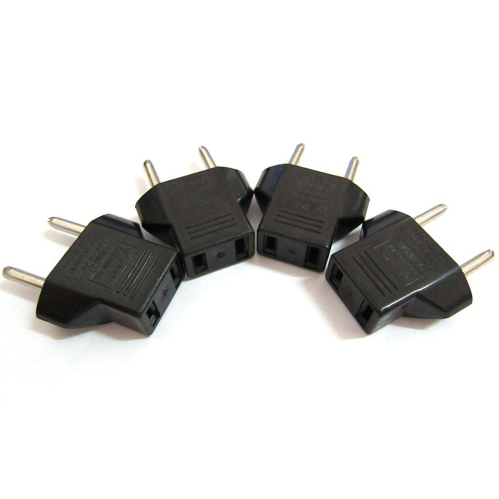 OUhaobin EU Stecker Adapter 2 Pin zu EU 2 Runde Pin Steckdose Eingang AC 110 V-250 V 10A Reise Stecker Converter Power Adapter 220V