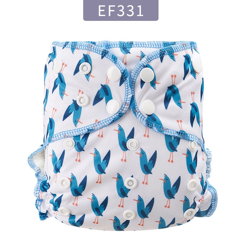 Elinfant Super Soft Baby Hybird A12 Cloth Diaper Waterproof Washable Adjustable Double Strength Suction Fit All 3kg~15kg Baby: EF331-cloth diaper