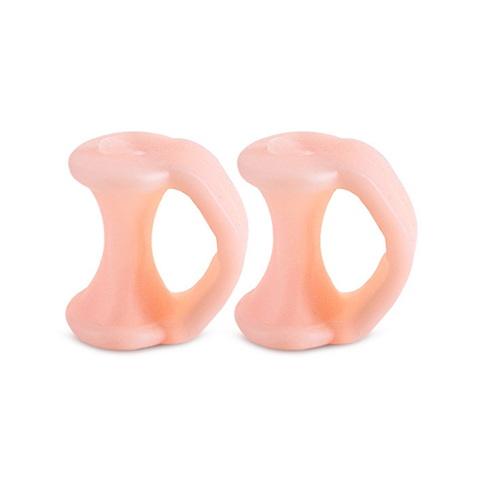 Zehenspreizer, Finger- und Fußschutz, 2 Stück, Gel-Zehenspreizer, Abstandshalter für kleine Zehen, kleine Zehenkissen zur Verhinderung von Reibwerkzeugen: Licht Grün