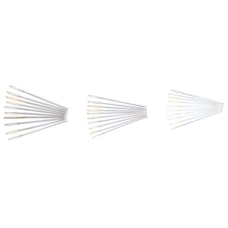 30 pièces broderie dorée tissu point de croix aiguilles en tissu taille 22 #24 #26 # accessoires de couture