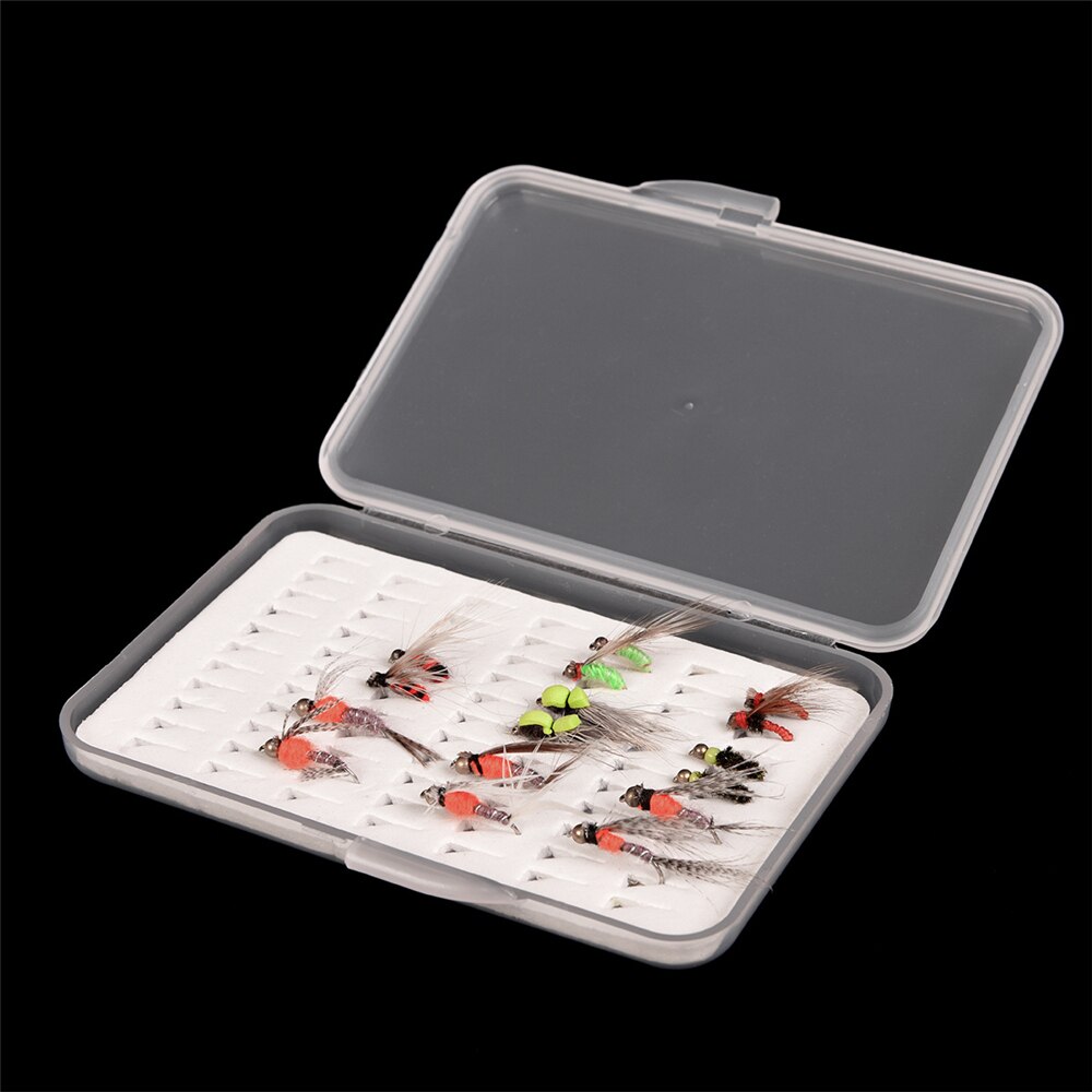 Fly Hook Doos Fly Vishaak Doos Met Schuim Waterdicht Duurzaam Vistuig Transparante Sml Pesca Vissen tackle Box